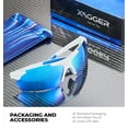 thumbnail image 5 of Xagger Polarized Lightweight UV400 Wrap Around Sport Sunglasses for Men Women Baseball Softball Running Glasses, 5 of 6