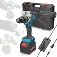 thumbnail image 1 of Graflsoa Perceuse Sans Fil 21V avec Couple de 80 Nm, 20 Réglages Réglables, Rotation Avant/arrière, Lumière LED et Poignée Latérale - Idéale pour la Maison et un Usage Professionnel, Comprend 1 Batterie et un Chargeur, US, 1 of 7