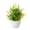 Yellow, variant on Barhoo Artificial Potted Plant: Small Faux Greenery in White Plastic Pot for Shelf, Home, and Bathroom Decor – No Watering Needed, Perfect for Low-Light Spaces 1X Artificial Plant Bonsai