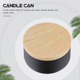 thumbnail image 3 of 8Pcs Candies Snacks Packaging Boxes Tinplate Candle Cans Sealed Cans With Wooden Lids, 3 of 4