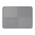 thumbnail image 2 of Plato de silicona Mat de secos Mat de drenadora Tapa de corte seco rápido Almohadilla sin deslizamiento para tazones de vajillas Café de comedor del Gris claro, 2 of 8