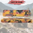 thumbnail image 4 of ZIATUBLES 2-Pack UTV Seat Covers, Universal Waterproof Scratch-Resistant Front Bench Protector Set for Mule, Easy Install Clean for Farm Ranch Truck, Vintage Tropical Gorilla Palm Tree Print, 4 of 8