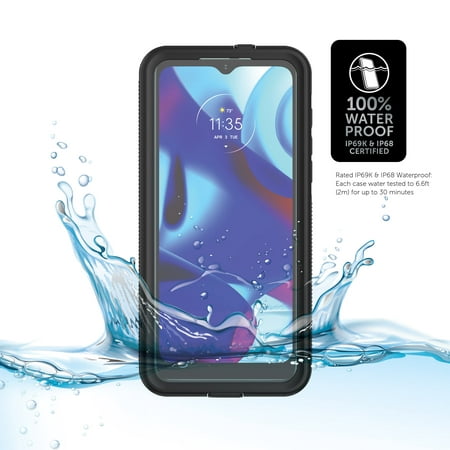 Body Glove Tidal Waterproof Phone Case for moto g PURE - Black/Clear