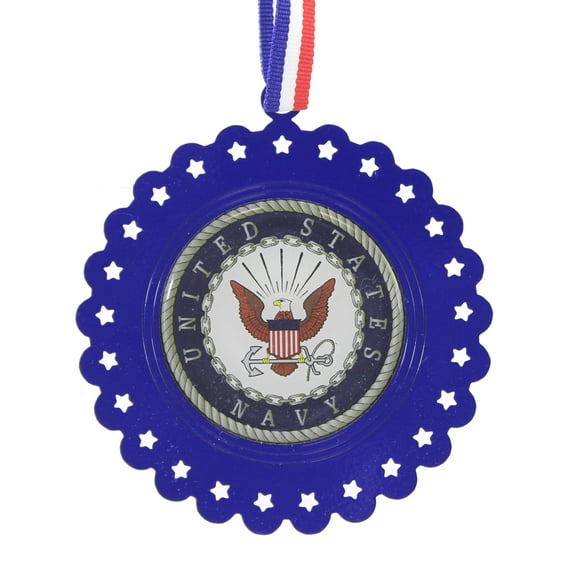 Holiday Ornament United States Navy Metal Proud Serve Na9201