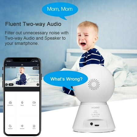 XODO Smart Home System 1080p Camera Kit, Wifi, Motion Sensor, Night Vision, Door Window Sensor App Controlled - PK1