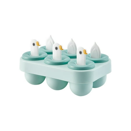 

Popsicle Molds Kitchen Accessories Diy Ice Cream Mould Reusable 6 Cell Animal Style Cute Plastic Storage Box