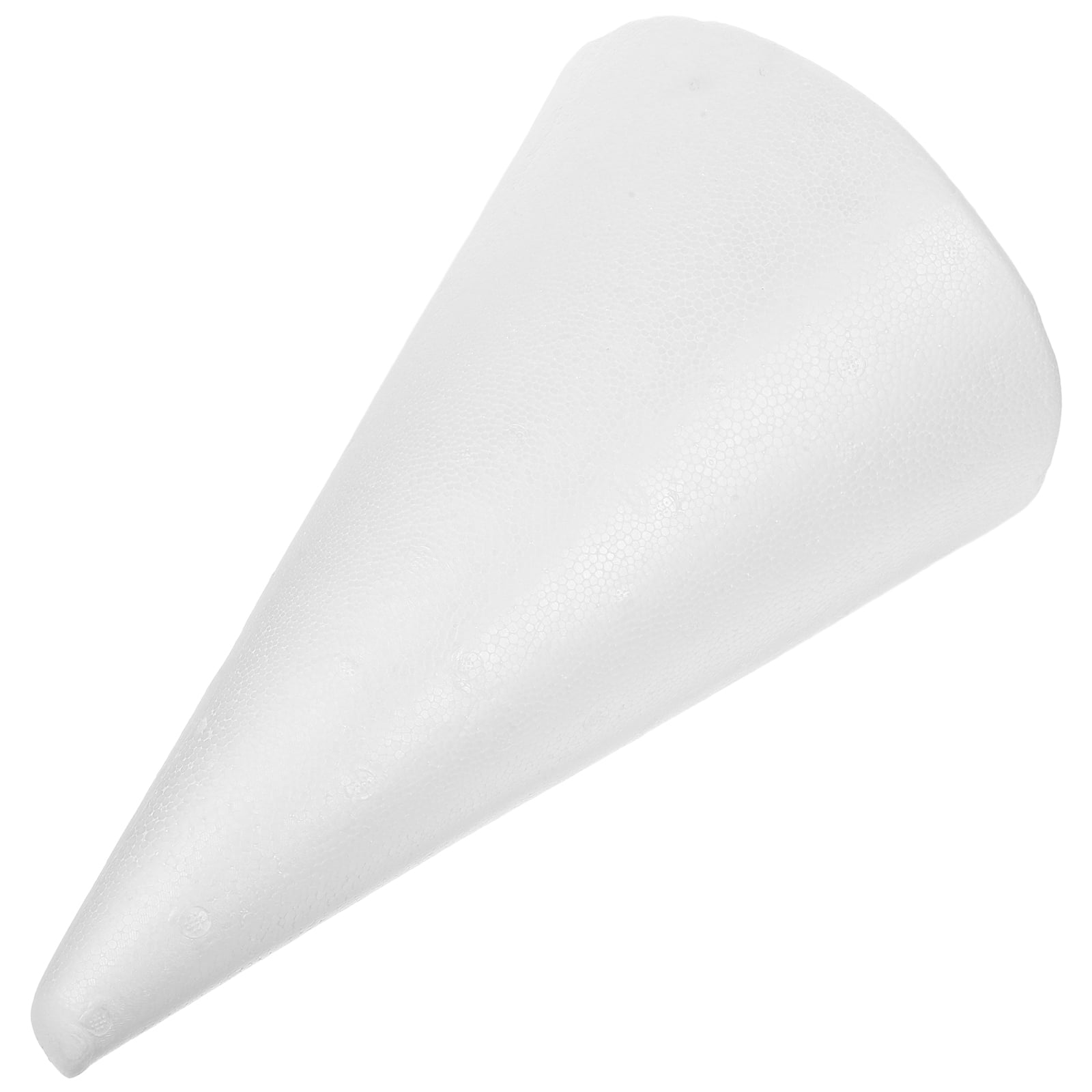 Supvox Foam Cone Craft White For Educational Toy 1Pcs 14.2X7.9X7.9in