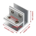 thumbnail image 3 of Hudfg Adjustable Aluminum Glass Clamp - 90 Degree Bracket For 4-8Mm Thick Glass, Mounting Hardware, 3 of 6
