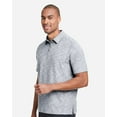 thumbnail image 2 of North End NE115 Men's Eclipse Jacquard Polo-Black Heather-2XL, 2 of 6