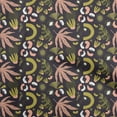 thumbnail image 1 of oneOone Velvet Orange Fabric Tropical Abstract Craft Projects Decor Fabric Printed by The Yard 58 Inch Wide, 1 of 4