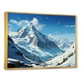 thumbnail image 2 of Designart "Majestic Peaks Of The French Pyrenees III" Landscape Mountains Floater Framed Wall Art Prints, 2 of 5