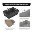 thumbnail image 2 of Air Fryer, 2 Pack Air Fryer Mold for Ninja Foodi AF400EU AF300EU 9.5L, Air Fryer Accessories, Silicone Airfryer Pot Mold, 2 of 3