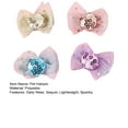 thumbnail image 7 of 4Pcs Pet Hair Clip – Sequin Bow Clips, Handmade Candy Color Hairpins for Small Puppies and Cats, Daily Wear, Photos, Outdoor Travel, 7 of 7