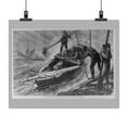 thumbnail image 2 of Print: Favorite Bed For Small Boats - Gathering And Dressing Oysters Under, 2 of 4