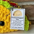 thumbnail image 3 of Muñeco de Ganchillo Pequeño Apoyo Emocional Crochet Mini Taco Muñeco de Ganchillo Taco Peluche Animar Juguete Muñeca de Punto, 3 of 5