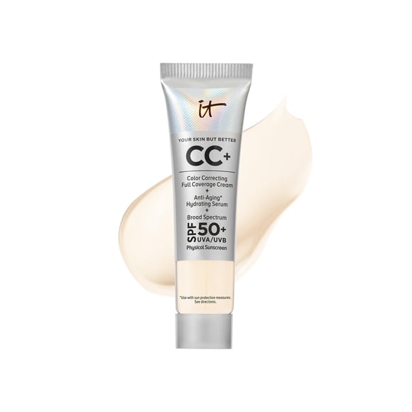 Base de maquillaje de cobertura total CC+ Cream IT Cosmetics, SPF 50, 12 ml