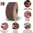 thumbnail image 3 of ELW 9-10 oz. 3.6-4mm Chocolate Brown Straps, Belts, Strips 3.5"x60" 8.9x152cm - Belt Grade Latigo Leather for Cowhide Heavy DIY Craft - Pet Collars, Blanks, Accessory, Jewelry, Key Chains, 3 of 9