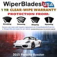 thumbnail image 2 of 2015 Porsche Boxster Beam Wiper Blades Wipers w/1yr Warranty (Set of 2), 2 of 5