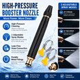 thumbnail image 3 of Home High-Pressure Car Wash Water Gun with Booster Nozzle, 3 Adjustable Spray Patterns, for Car Washing, Garden Watering and Pet Bath, 3 of 7