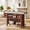 Gray Brown, variant on Fnova 63 Inch Counter Height Bar Table with 2-Tier Storage, High Top Table for Kitchen, Home Bar Dining Room, Small Space