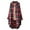 Red, variant on Hessimy Womens Plus Size Flannel Plaid Button Down Shirts Long Sleeve Lounge Lapel Tartan Shacket Jacket Long Coats(Red,XXL)
