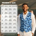 thumbnail image 7 of Yuyamidu Blue Camo Men's Suit Vest for Wedding Prom Business Formal Dress Waistcoat Vest with 3 Pockets Camouflage V-Neck Vests Size S, 7 of 7
