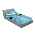 thumbnail image 2 of Ambesonne Space Fitted Sheet & Pillow Sham Set, Science Ficion Galaxy, Twinxl, Pale Blue, 2 of 2