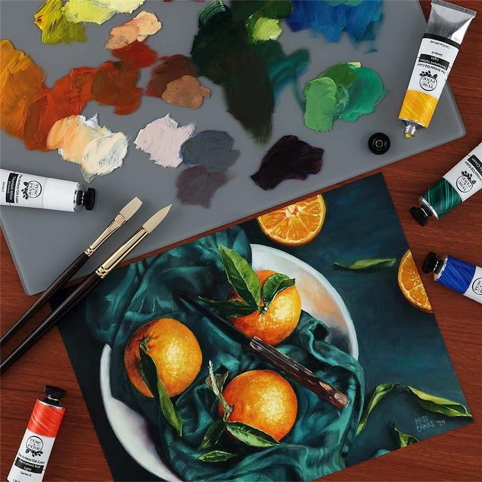 Tusc & Pine Artist Oil Paint - Whisper Chartreuse, 40 ml,  Non-Yellowing, Rich & Creamy Consistency, Maximum Pigment Load, Small Batch Milled Oil Paints Made in the USA for Professional Artists