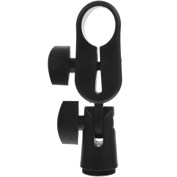 HOMEMAXS Microphone Shock Mount Bracket Clip for Home Black Plastic 240 Universal