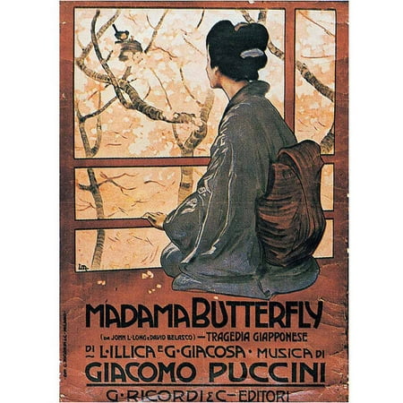 Metlicovitz Madama Butterfly Vintage Advertising Art Print