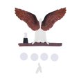 thumbnail image 2 of Angel Wing Statues Decoration Tridimensional Resin Crafts Background Ornaments for HomeBrown L 20, 2 of 4