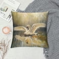 thumbnail image 2 of Orinice Swan Lake Graphic Decorative Men Women Boy Girl Room Cushion Throw Pillow Cover 12x12in, 2 of 5