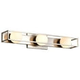 thumbnail image 4 of Nuvo Lighting Jenkins 24 Inch 3 Light LED Vanity Brushed Nickel with Frosted Glass - Brushed Nickel, 4 of 5