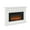 White, variant on Bowery Hill 58.5" Modern Solid Wood Electric Fireplace in White