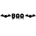 thumbnail image 1 of Kmbangi Halloween Letter Bat Shaped Banner Decorative Pendant Hanging Artware, 1 of 5