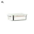 thumbnail image 3 of Reheyre Leak-Proof Stainless Steel Bento Box - Rectangle Lunch Container (3/4/7/10/12L), 3 of 7