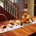 thumbnail image 4 of Table Runner Dresser Scarves 70 Inch Long,Fall Farm Hedgehog Pumpkin Apples Linen Dining Table Runners Thanksgiving Maple Leaf Flower Tabletop Scarf for Wedding Holiday Party Kitchen, 4 of 9