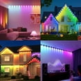 thumbnail image 2 of GUPUP 100ft Permanent Outdoor Lights, RGB Smart Eaves String Lights with 50 LEDs, App & Remote Control, IP65 Waterproof for Christmas, House Roof and Year-Round Garden Decoration, 2 of 7