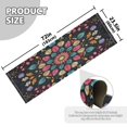 thumbnail image 2 of Runner Rug Classical Botany Pattern Style Pattern 72x23.5 indoor Washable Runner Rug, 2 of 8