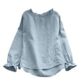 thumbnail image 1 of Moda Mujer Causal Blusa sólida Camiseta de manga larga Otoño Sweartshirt Tops Fridja  czfsfas6197, 1 of 3