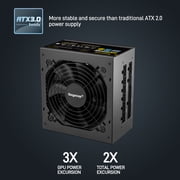 Segotep 850W Fully-Modular Gaming Power Supply 80 Plus Gold Certified PSU with Silent 140mm Fan