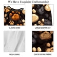 thumbnail image 4 of luoweisi Men's Beach Shorts Quick Dry Swim Trunks with Mesh Lining Dog Paw Prints S, 4 of 5