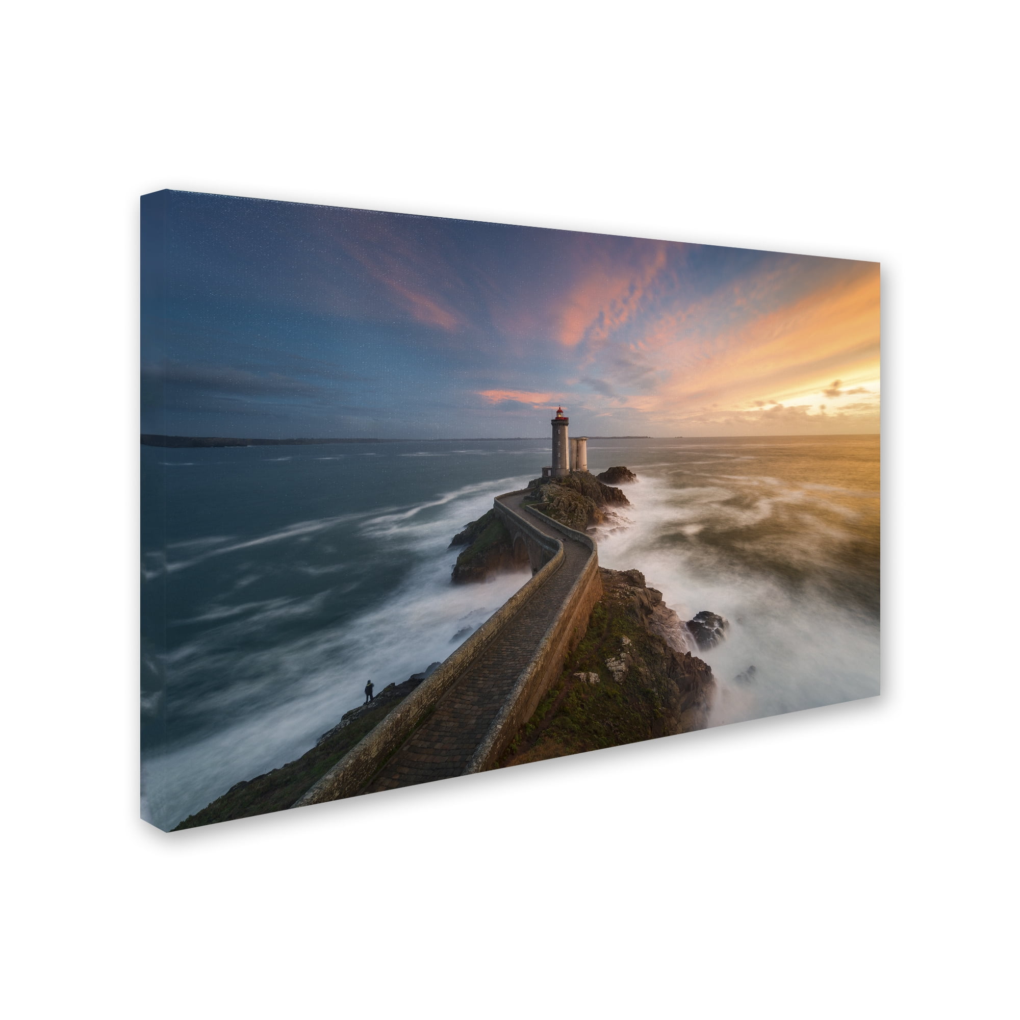 Trademark Fine Art "Last Rays in Brittany" Canvas Art by Mathieu Rivrin