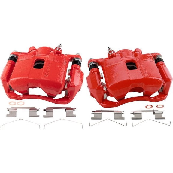 Front Brake Caliper Set 2 Piece - Compatible with 2009 - 2020 Honda Fit 2010 2011 2012 2013 2014 2015 2016 2017 2018 2019