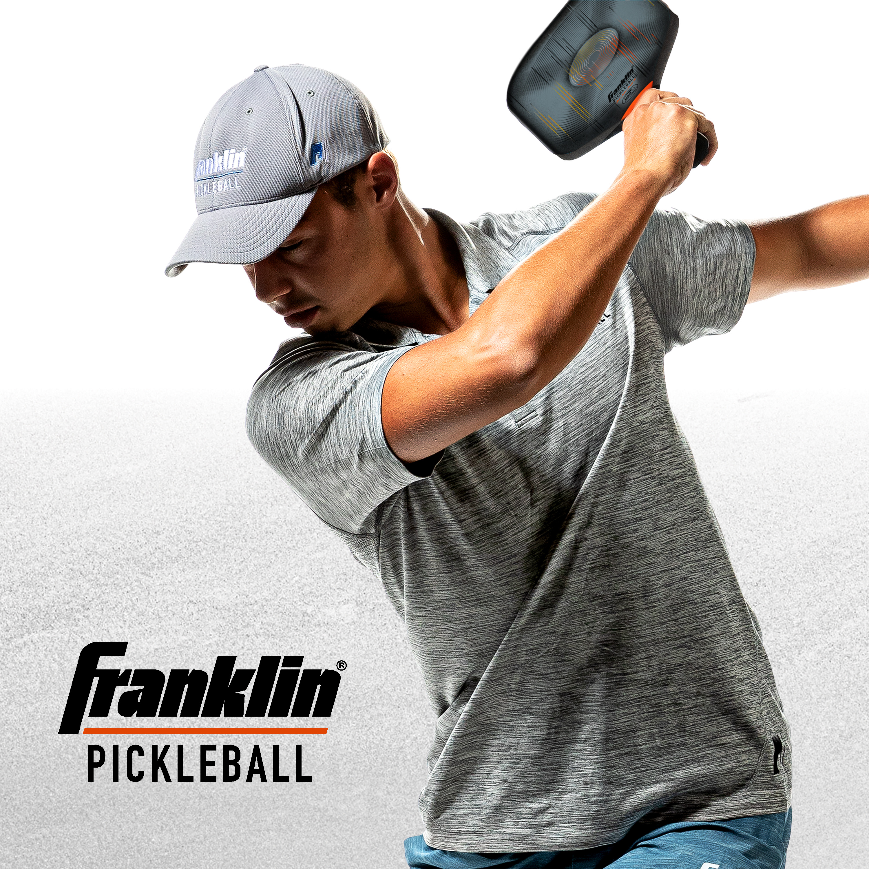 Franklin Sports Pickleball Paddle - Ben Johns Series Paddle Aluminum - USAP Approved - Black/Orange