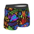 thumbnail image 3 of Kll Colorful Floral Men'S Cotton Boxer Briefs Underwear-Large, 3 of 9