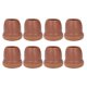 thumbnail image 1 of Juego de 8 fundas para patas de silla, TPE, protectores de suelo, tapas para patas de muebles, para taburete de mesa, color marrón M, 1 of 14