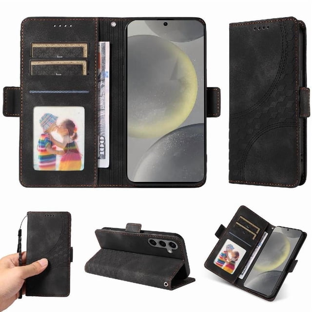 Funda GANGXUN para Samsung Galaxy S25 con diseño acolchado elegante, cuero PU, protección total y ajuste preciso