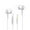 White #4, variant on Nrmrqz Electronics Earbuds, Wired with Microphone, Noise Isolating, In-Ear Headphones, Powerful Sound, Compatible with 3.5mm