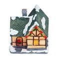 thumbnail image 4 of Casa de resina navideña, casa navideña LED Pueblo navideño Decoración de la casa de resina para regalos navideños Meticulosamente diseñado, 4 of 8